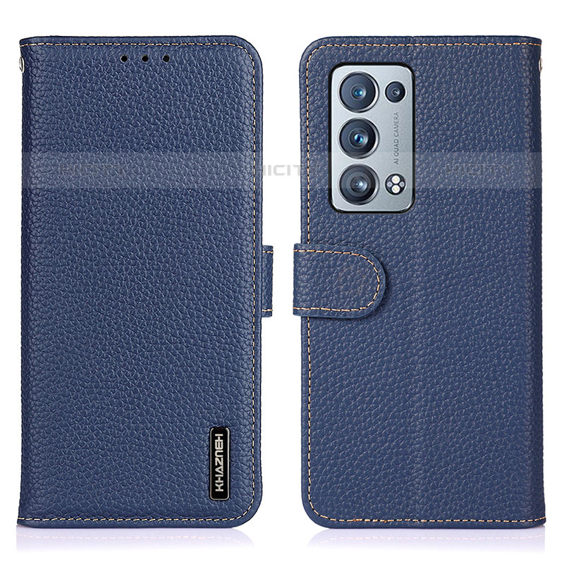 Funda de Cuero Cartera con Soporte Carcasa B01H para Oppo Reno6 Pro+ Plus 5G