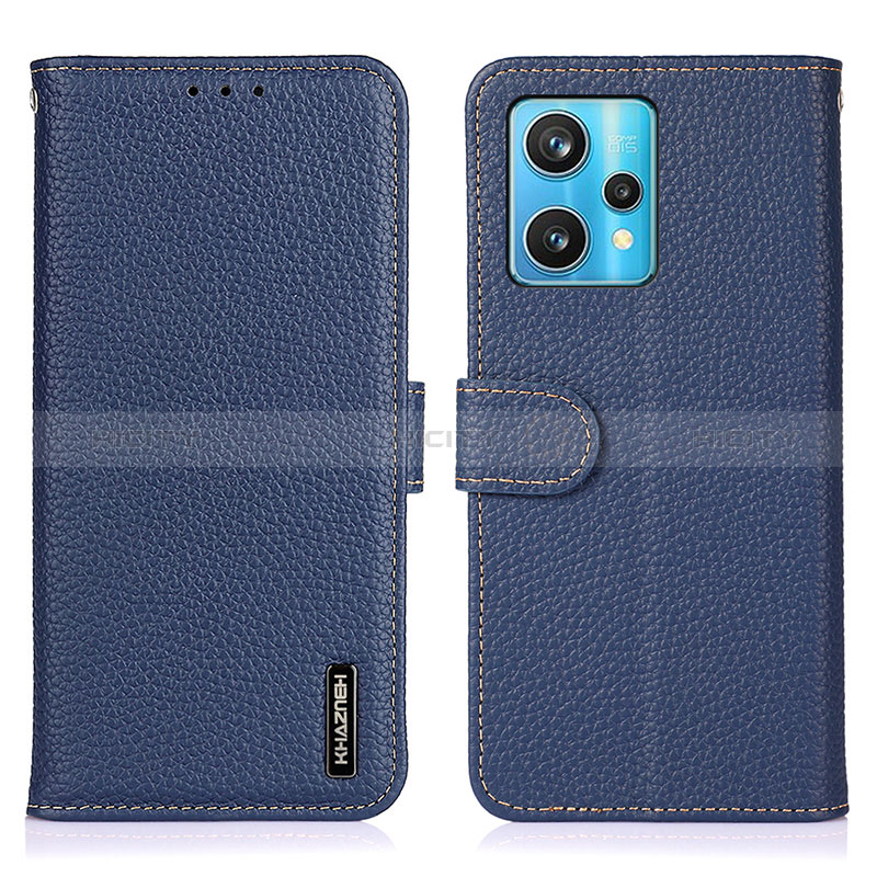 Funda de Cuero Cartera con Soporte Carcasa B01H para Realme 9 4G Azul