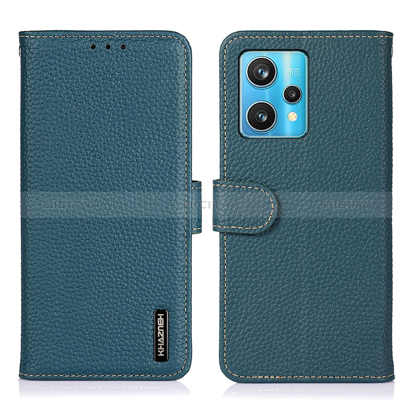 Funda de Cuero Cartera con Soporte Carcasa B01H para Realme 9 Pro+ Plus 5G Verde