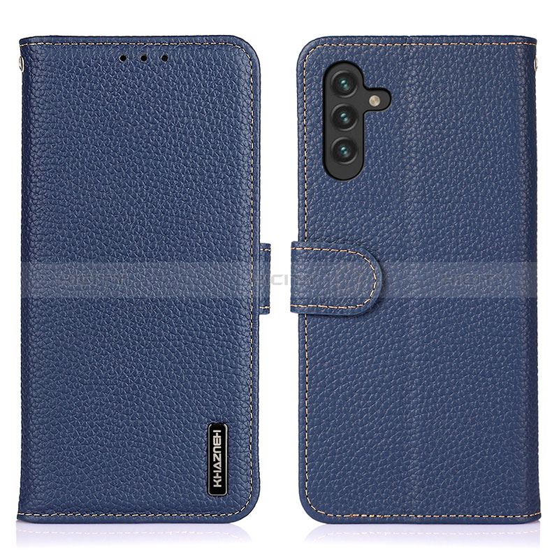 Funda de Cuero Cartera con Soporte Carcasa B01H para Samsung Galaxy A04s Azul