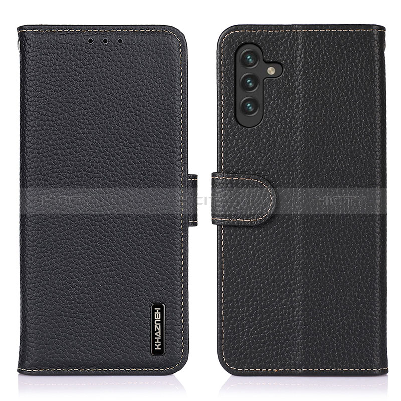 Funda de Cuero Cartera con Soporte Carcasa B01H para Samsung Galaxy A04s Negro