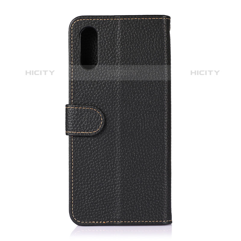 Funda de Cuero Cartera con Soporte Carcasa B01H para Samsung Galaxy M02 Negro