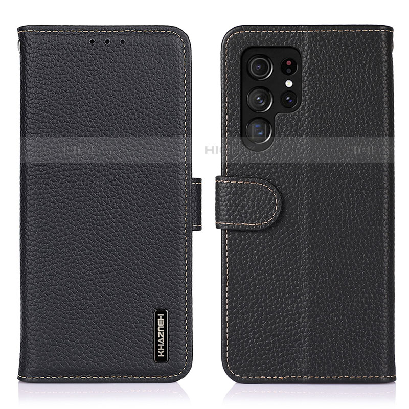 Funda de Cuero Cartera con Soporte Carcasa B01H para Samsung Galaxy S22 Ultra 5G