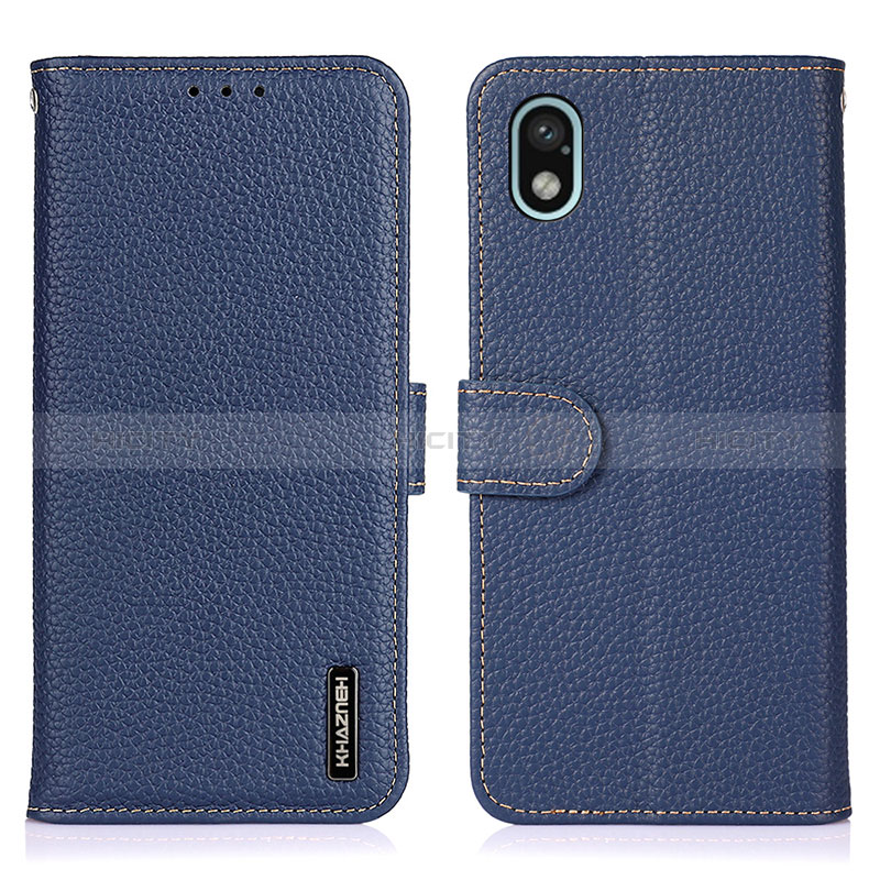 Funda de Cuero Cartera con Soporte Carcasa B01H para Sony Xperia Ace III Azul