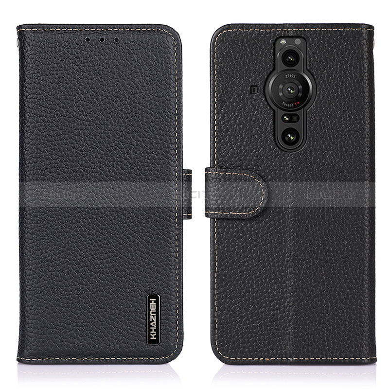 Funda de Cuero Cartera con Soporte Carcasa B01H para Sony Xperia PRO-I