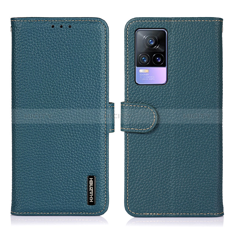 Funda de Cuero Cartera con Soporte Carcasa B01H para Vivo V21e 4G