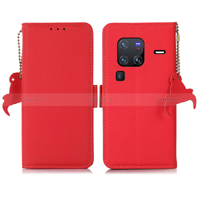 Funda de Cuero Cartera con Soporte Carcasa B01H para Vivo X80 Pro 5G