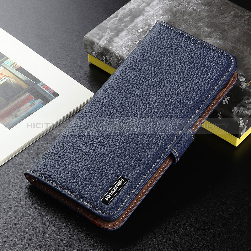 Funda de Cuero Cartera con Soporte Carcasa B01H para Vivo Y20a Azul