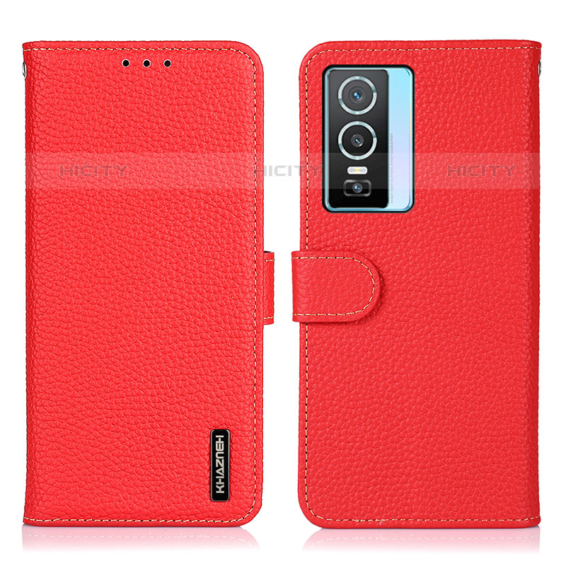 Funda de Cuero Cartera con Soporte Carcasa B01H para Vivo Y74s 5G