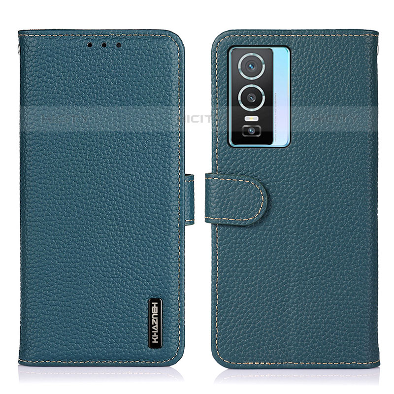 Funda de Cuero Cartera con Soporte Carcasa B01H para Vivo Y74s 5G