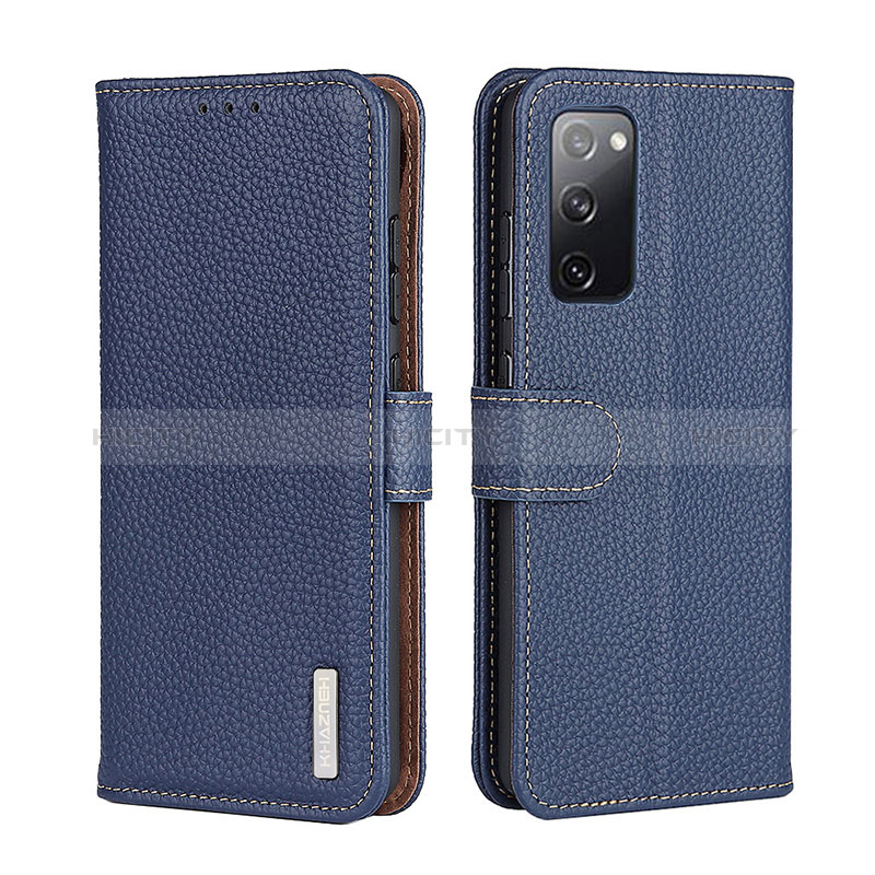 Funda de Cuero Cartera con Soporte Carcasa B01H para Xiaomi Mi 11i 5G Azul