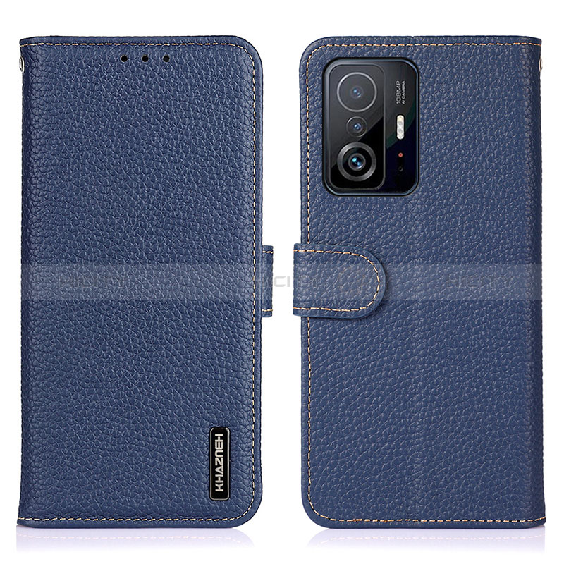 Funda de Cuero Cartera con Soporte Carcasa B01H para Xiaomi Mi 11T 5G Azul