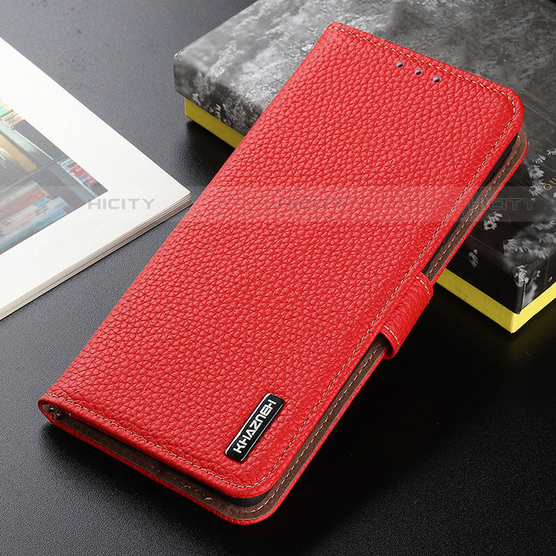 Funda de Cuero Cartera con Soporte Carcasa B01H para Xiaomi Mi 12S Ultra 5G Rojo