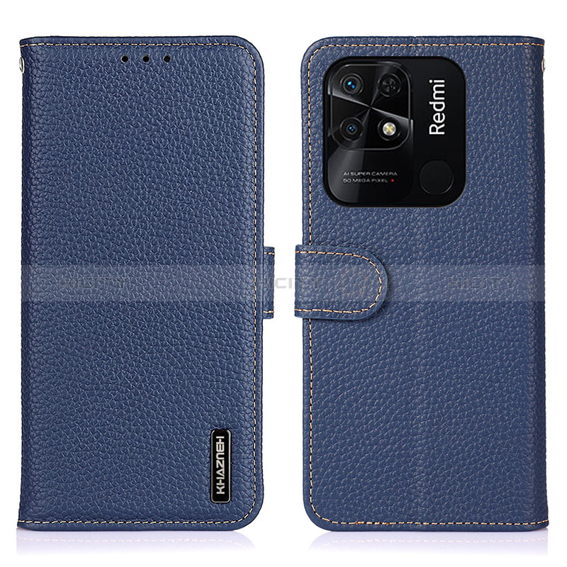 Funda de Cuero Cartera con Soporte Carcasa B01H para Xiaomi Redmi 10 India