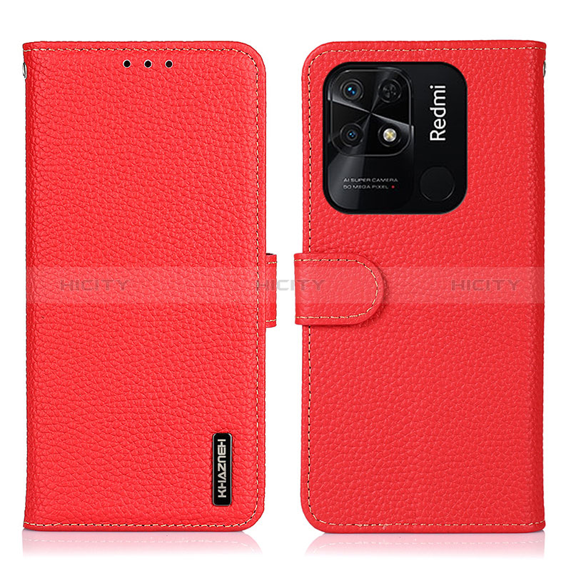 Funda de Cuero Cartera con Soporte Carcasa B01H para Xiaomi Redmi 10 Power