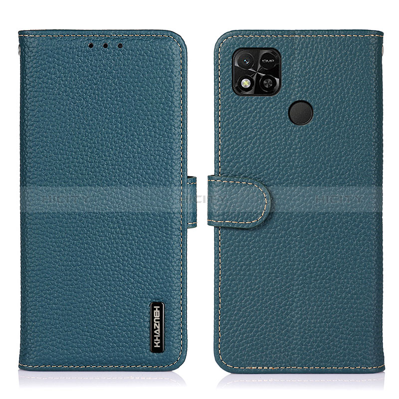 Funda de Cuero Cartera con Soporte Carcasa B01H para Xiaomi Redmi 9 Activ