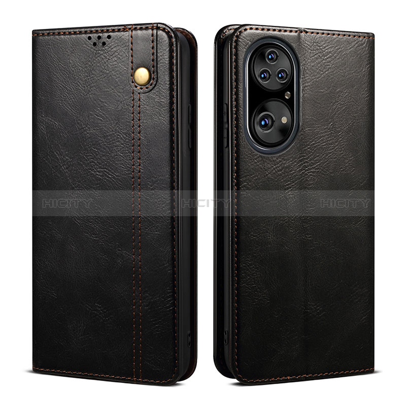 Funda de Cuero Cartera con Soporte Carcasa B01S para Huawei P50 Pro