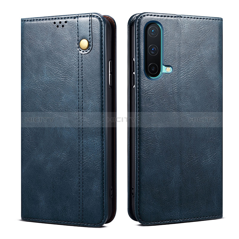 Funda de Cuero Cartera con Soporte Carcasa B01S para OnePlus Nord CE 5G Azul