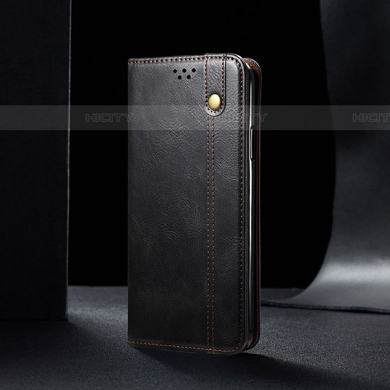 Funda de Cuero Cartera con Soporte Carcasa B01S para Samsung Galaxy A82 5G Negro