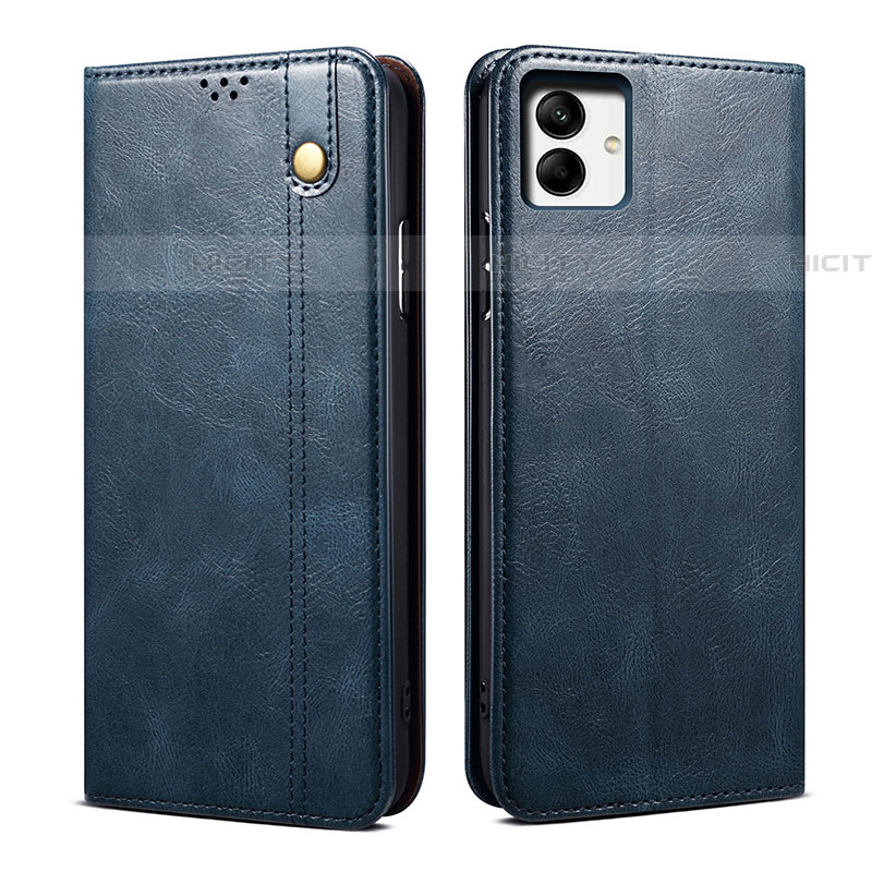 Funda de Cuero Cartera con Soporte Carcasa B01S para Samsung Galaxy F04 Azul