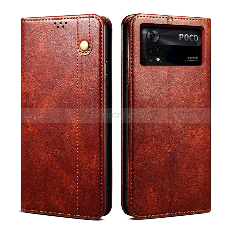 Funda de Cuero Cartera con Soporte Carcasa B01S para Xiaomi Poco X4 Pro 5G