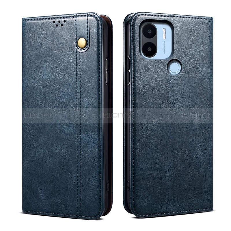 Funda de Cuero Cartera con Soporte Carcasa B01S para Xiaomi Redmi A2 Azul