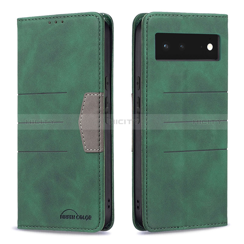 Funda de Cuero Cartera con Soporte Carcasa B02F para Google Pixel 6 5G