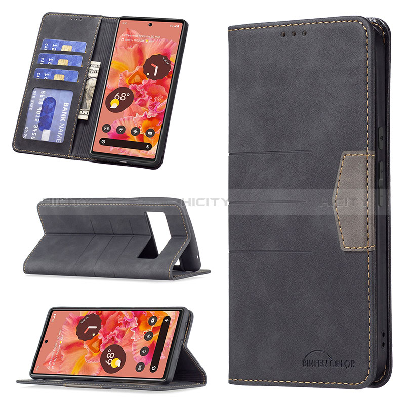 Funda de Cuero Cartera con Soporte Carcasa B02F para Google Pixel 6 5G