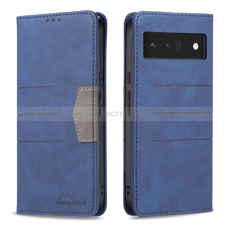 Funda de Cuero Cartera con Soporte Carcasa B02F para Google Pixel 6 Pro 5G