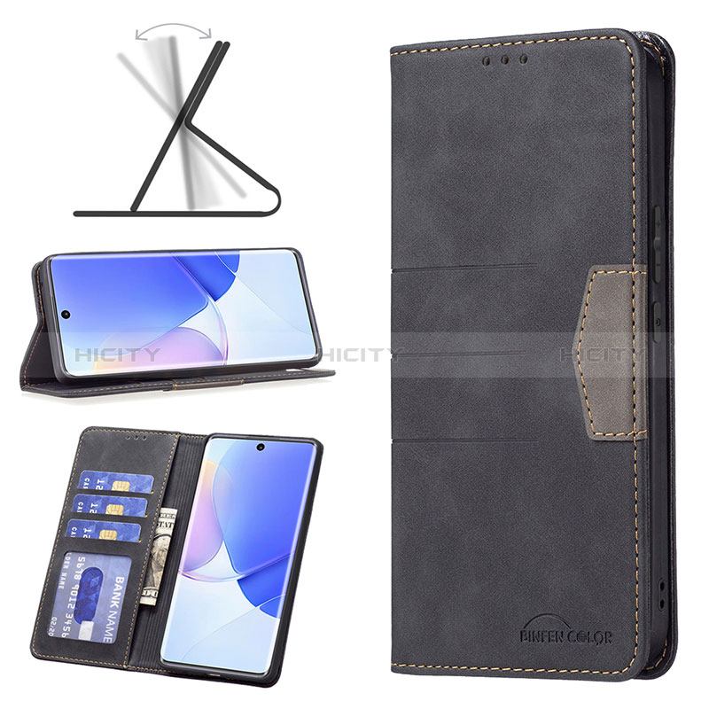 Funda de Cuero Cartera con Soporte Carcasa B02F para Huawei Honor 50 5G