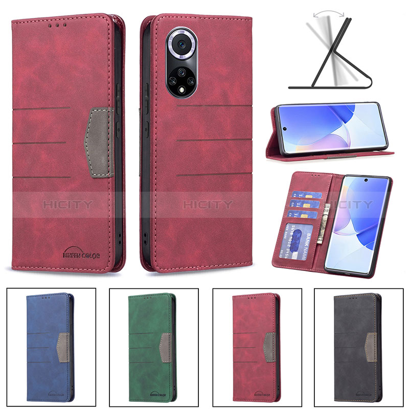 Funda de Cuero Cartera con Soporte Carcasa B02F para Huawei Honor 50 5G