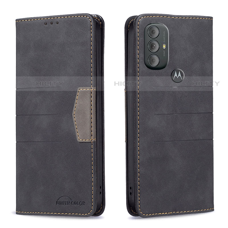 Funda de Cuero Cartera con Soporte Carcasa B02F para Motorola Moto G Play (2023)