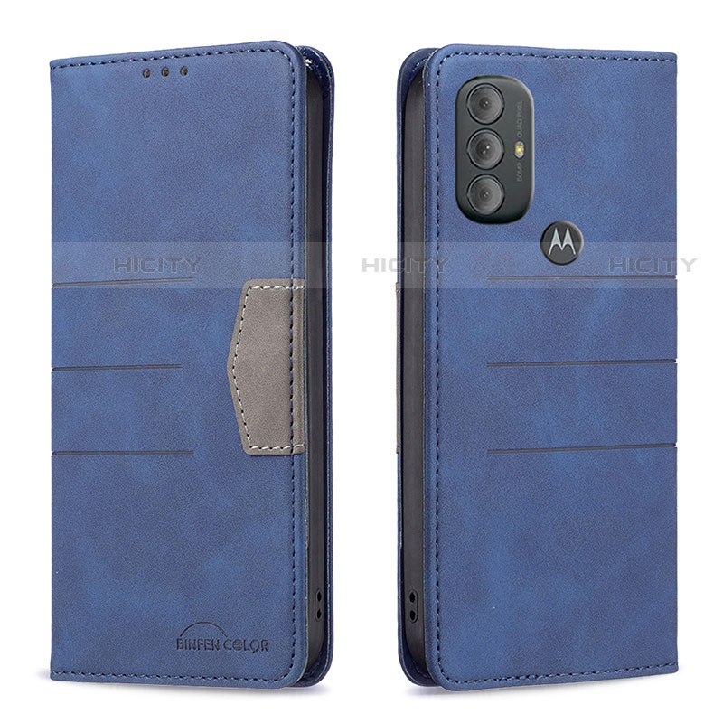 Funda de Cuero Cartera con Soporte Carcasa B02F para Motorola Moto G Play (2023)