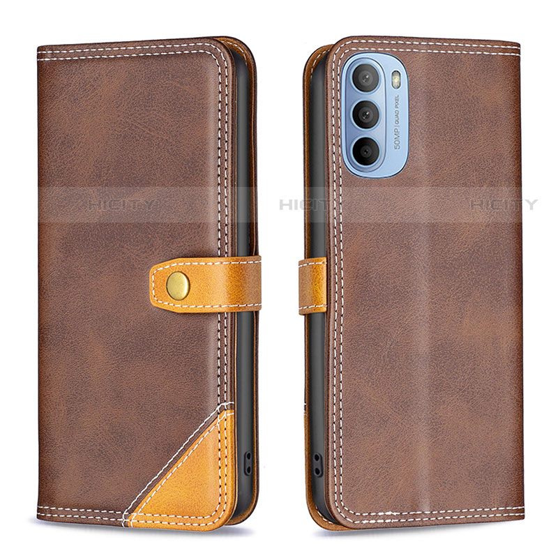 Funda de Cuero Cartera con Soporte Carcasa B02F para Motorola Moto G31