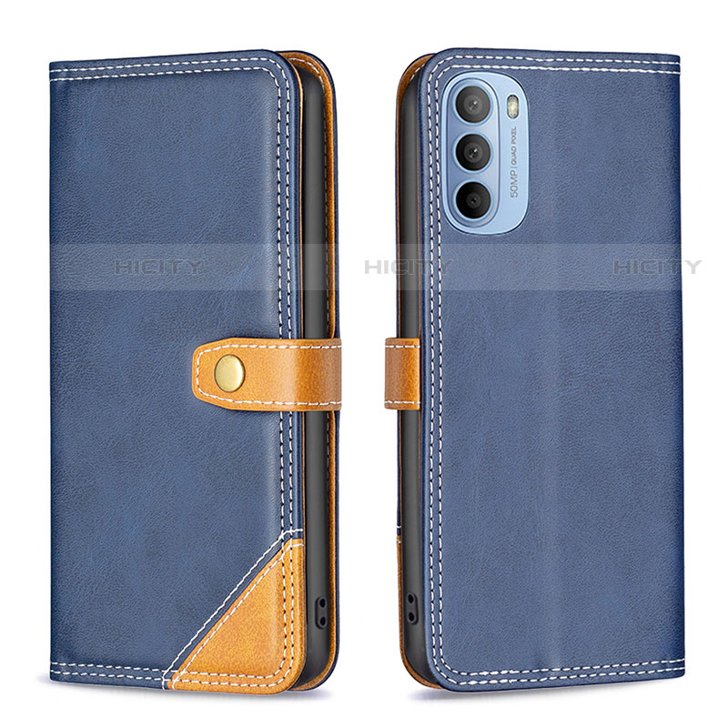 Funda de Cuero Cartera con Soporte Carcasa B02F para Motorola Moto G31