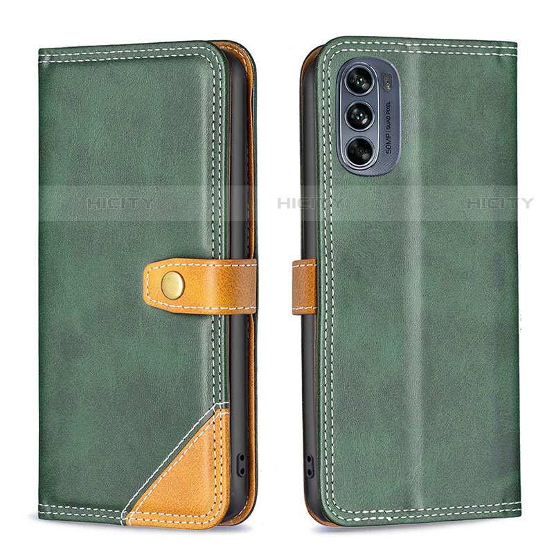 Funda de Cuero Cartera con Soporte Carcasa B02F para Motorola Moto G62 5G