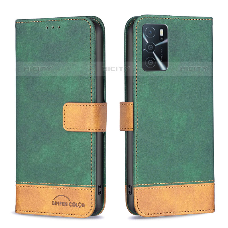 Funda de Cuero Cartera con Soporte Carcasa B02F para Oppo A54s