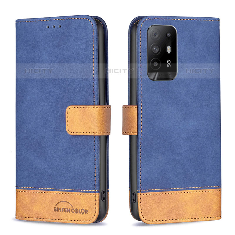 Funda de Cuero Cartera con Soporte Carcasa B02F para Oppo A95 5G