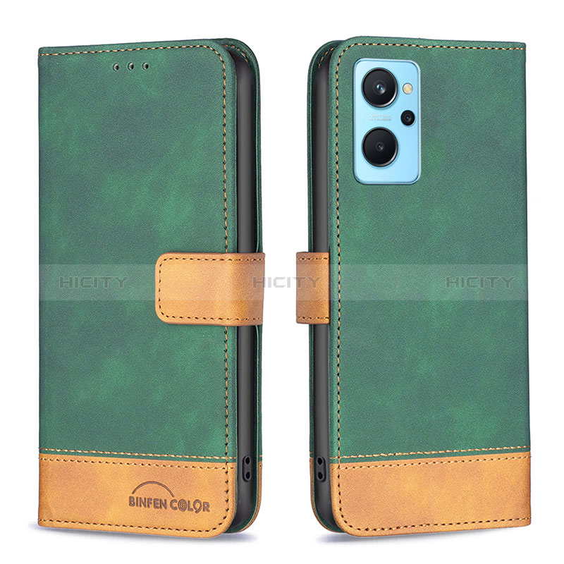 Funda de Cuero Cartera con Soporte Carcasa B02F para Oppo A96 4G