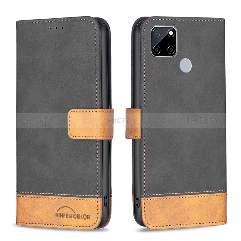 Funda de Cuero Cartera con Soporte Carcasa B02F para Realme C12