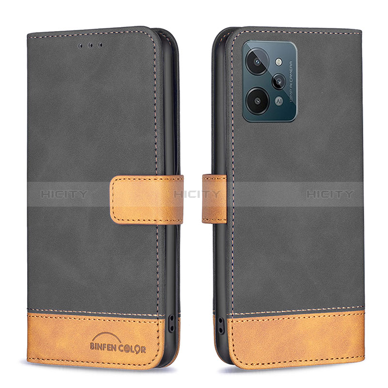 Funda de Cuero Cartera con Soporte Carcasa B02F para Realme C31