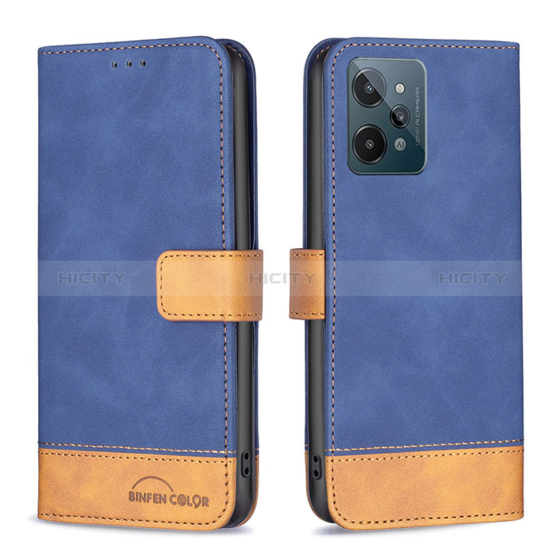 Funda de Cuero Cartera con Soporte Carcasa B02F para Realme C31