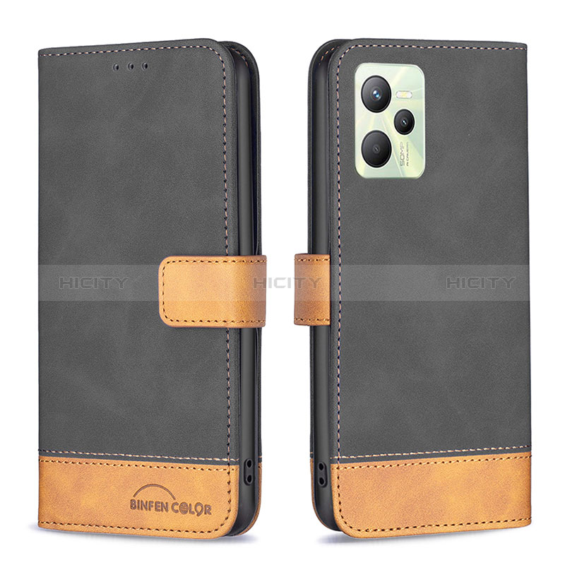 Funda de Cuero Cartera con Soporte Carcasa B02F para Realme Narzo 50A Prime