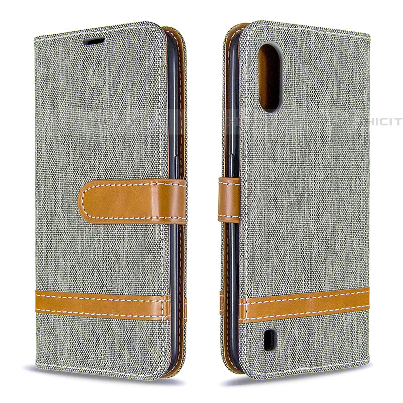 Funda de Cuero Cartera con Soporte Carcasa B02F para Samsung Galaxy A01 SM-A015