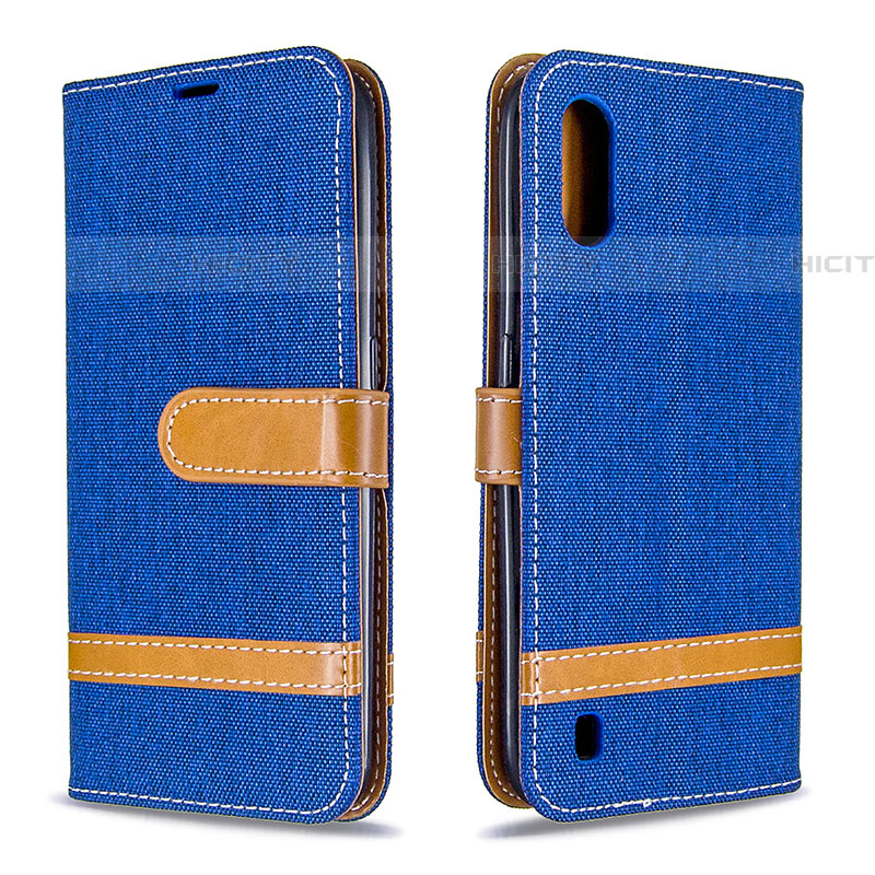 Funda de Cuero Cartera con Soporte Carcasa B02F para Samsung Galaxy A01 SM-A015