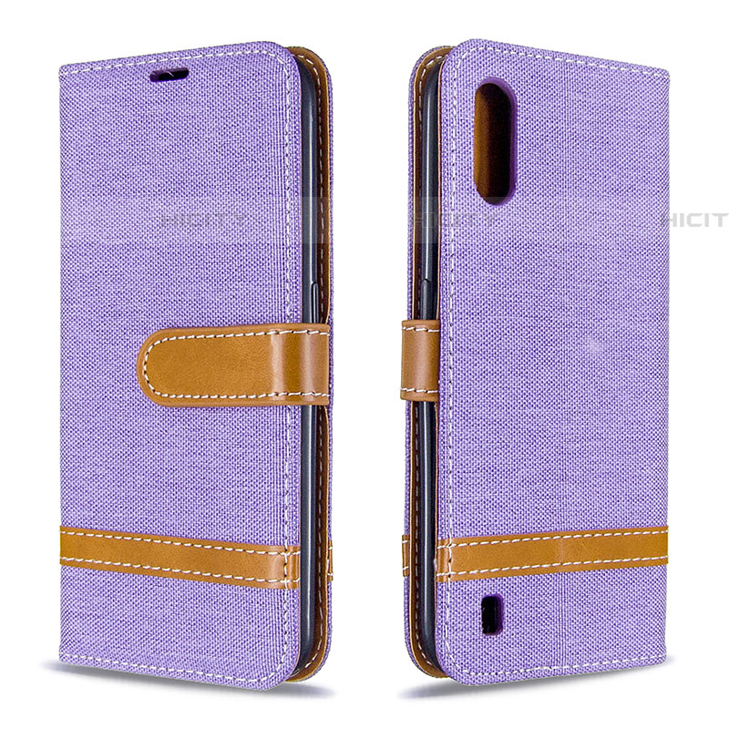 Funda de Cuero Cartera con Soporte Carcasa B02F para Samsung Galaxy A01 SM-A015