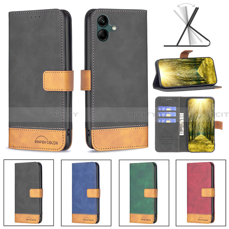 Funda de Cuero Cartera con Soporte Carcasa B02F para Samsung Galaxy A04 4G