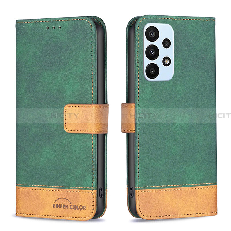 Funda de Cuero Cartera con Soporte Carcasa B02F para Samsung Galaxy A23 4G