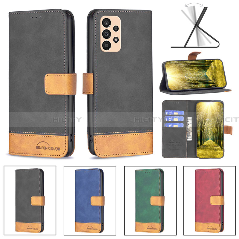 Funda de Cuero Cartera con Soporte Carcasa B02F para Samsung Galaxy A33 5G