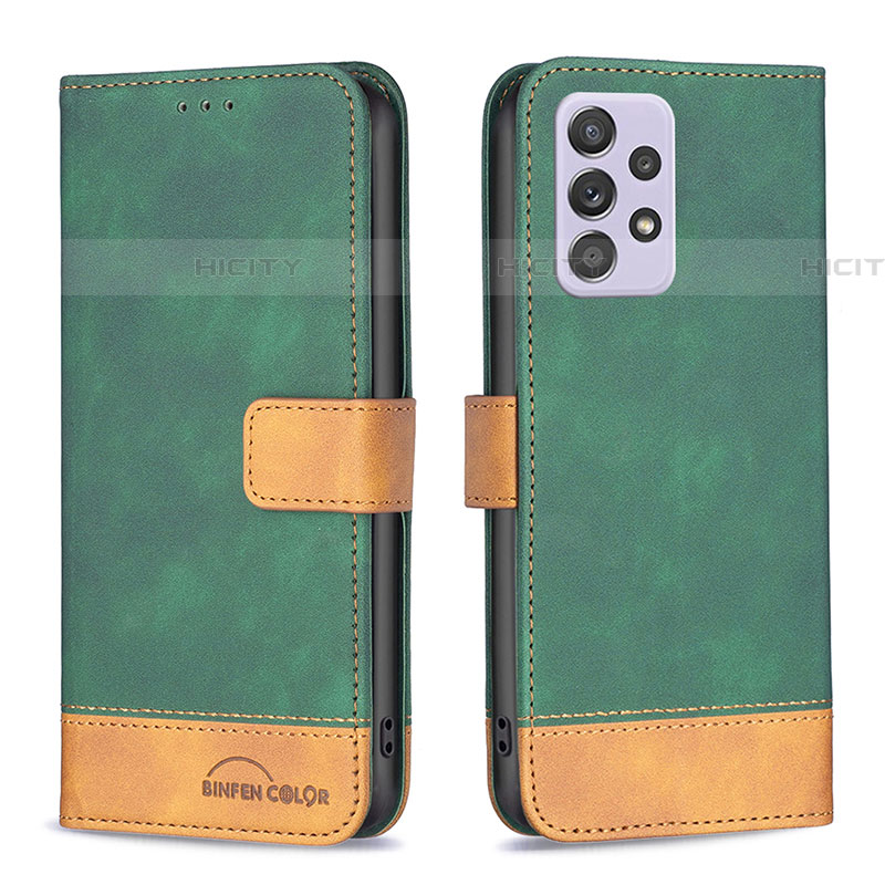 Funda de Cuero Cartera con Soporte Carcasa B02F para Samsung Galaxy A52 5G